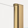 New Trendy New Soleo Gold Brushed 70x120x195 cm kabina wspornik prosty złoto szczotkowane/szkło przejrzyste K-4175-WP